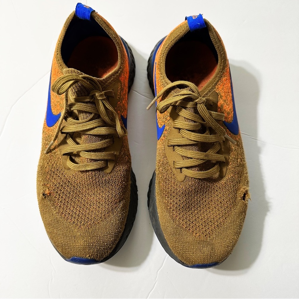 NIKE Epic React Men's Flyknit Sneakers Multicolor Size Mens Size 7